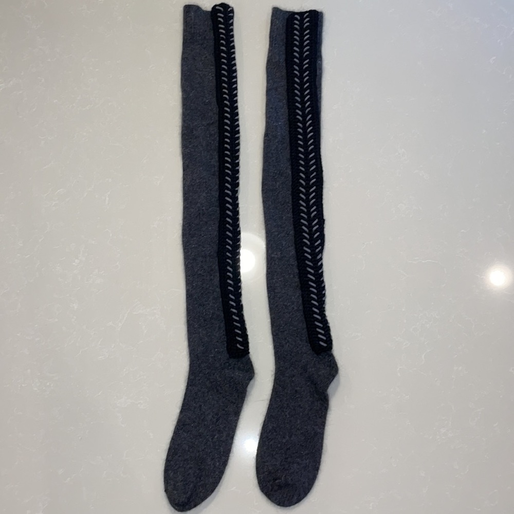 Tory Burch Knee High Knit Socks